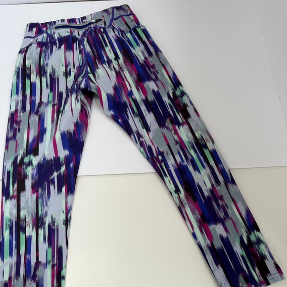 ATHLETA Leggings Tights Sonar Hail Storm Capri Workout Athleisure XS #438851-00 - Picture 4 of 6